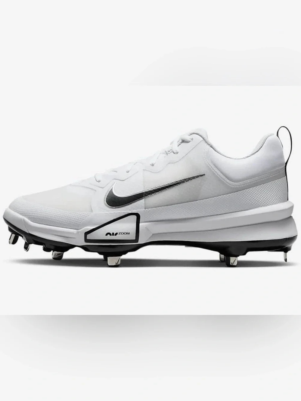 Nike Force Zoom Trout 9 Pro Baseball Cleats Platinum White FB2907-102 Men Size 7